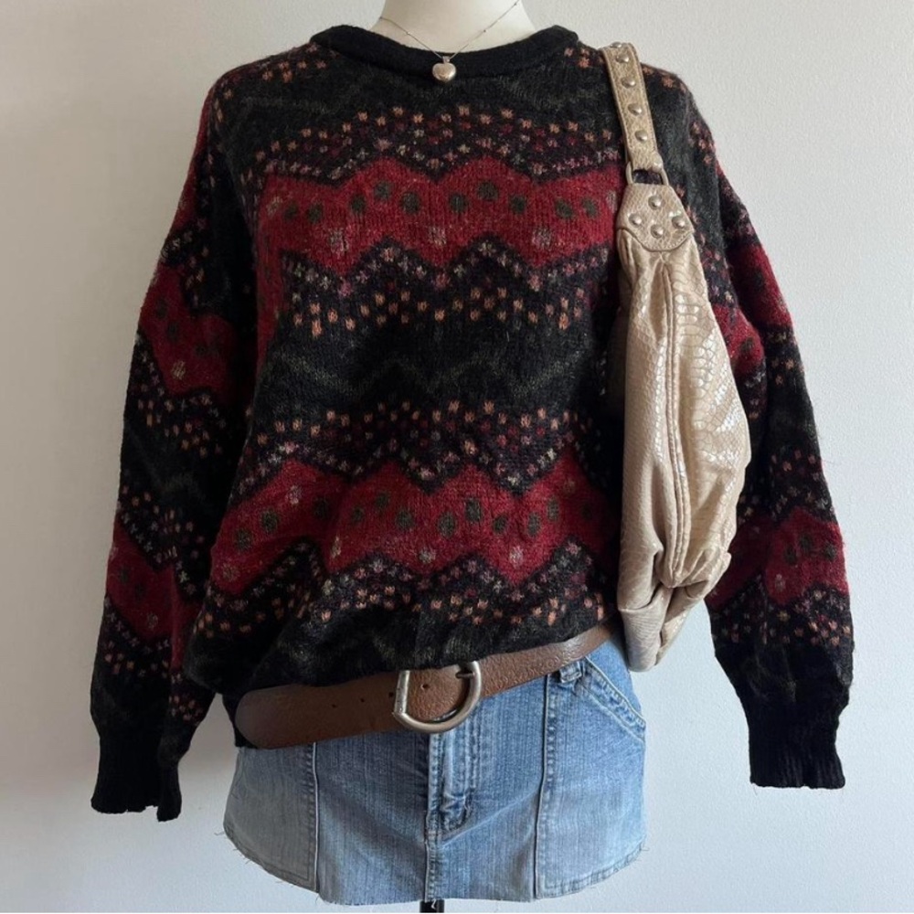 Vintage Patterned Sweater
